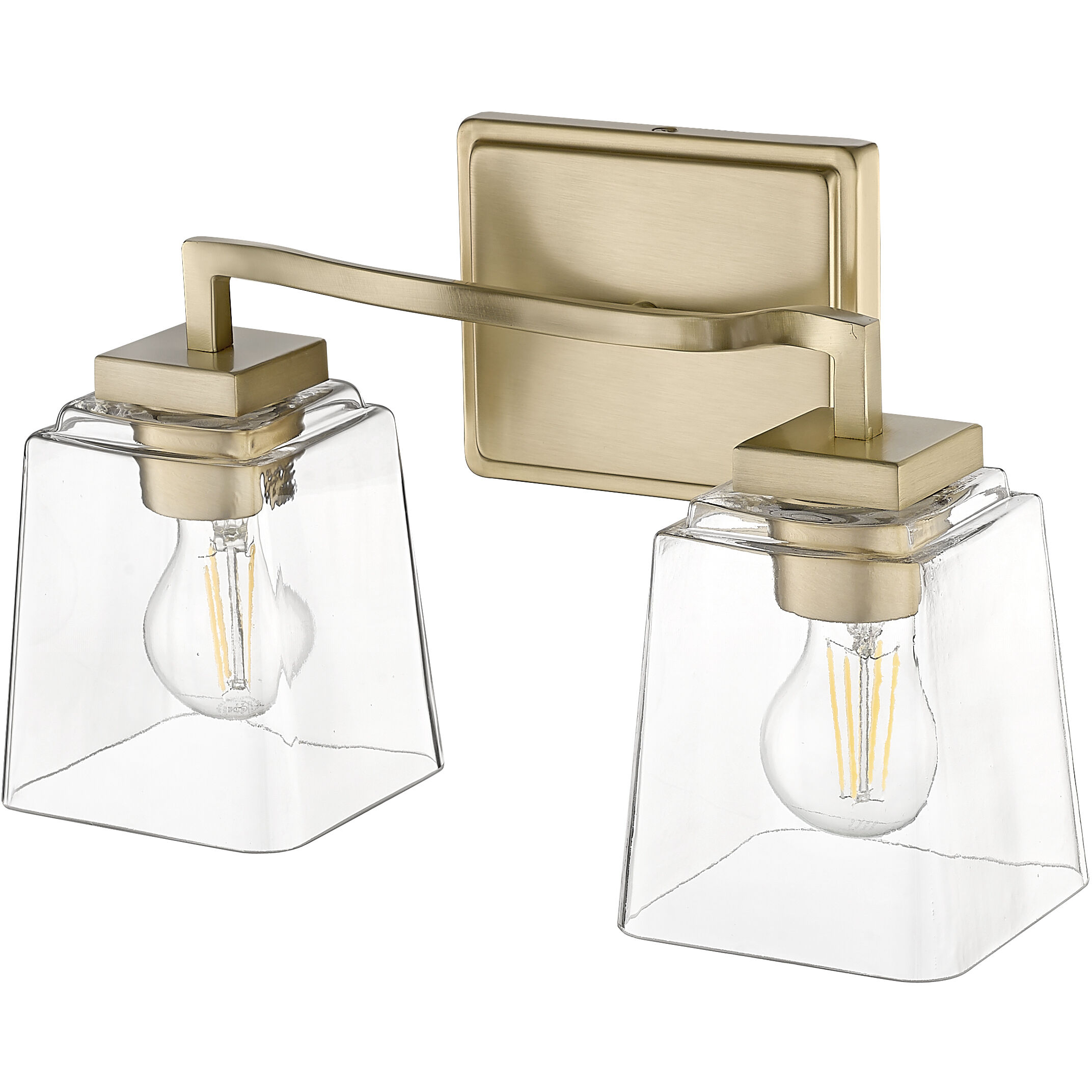 Avenna 2 Light 14 inch Modern Gold Bathroom Vanity Light Wall Light